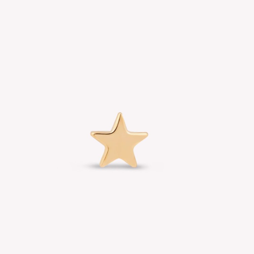 BRAND NEW - STONE & STRAND - Second Hole Teeny Star Earring Pair